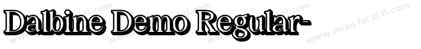 Dalbine Demo Regular字体转换